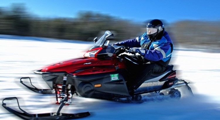 Snowmobiling in Eagle River